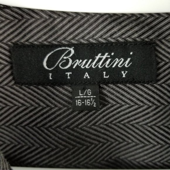 Bruttini Italy Zigzag Button Down Dress Shirt - Picture 5 of 6